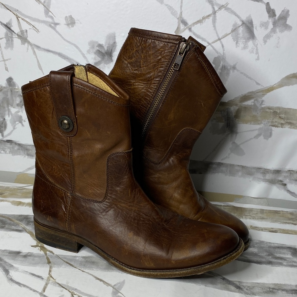 Frye Melissa Button Short Ankle Booties